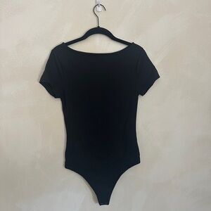 Black Short Sleeve Bodysuit